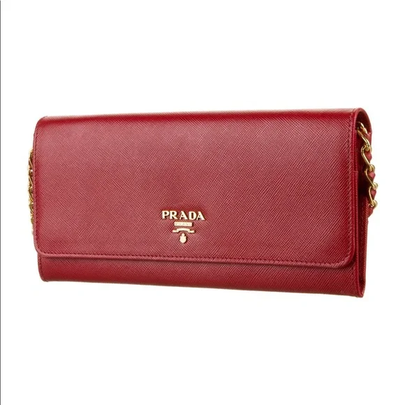 Prada saffiano wallet on Chain purse - Picture 2 of 6